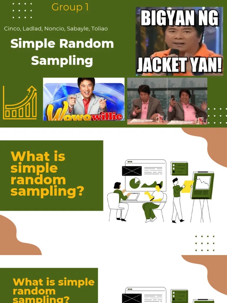 TOPIC 1 - Simple Random Sampling | PDF | Sampling (Statistics) | Randomness
