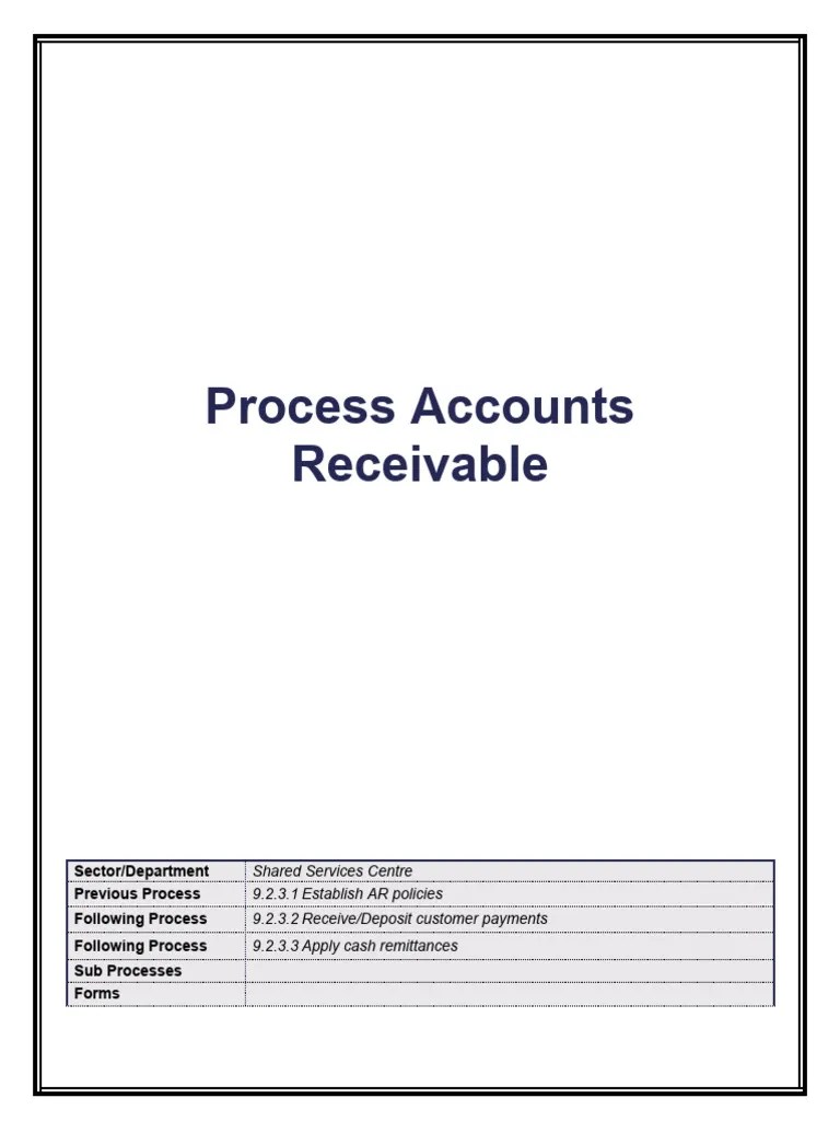Oracle Fusion - 9.2.3 Process Accounts - Receivable - V1 | PDF ...