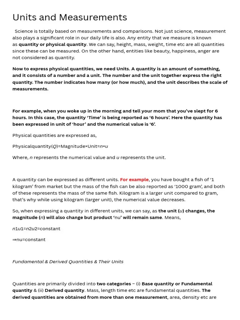 Physics | PDF | International System Of Units | Mole (Unit)