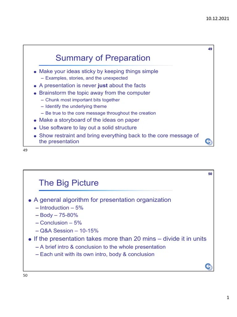 Technical Scientific Writing - Lecture 9 - Technical Presentations ...