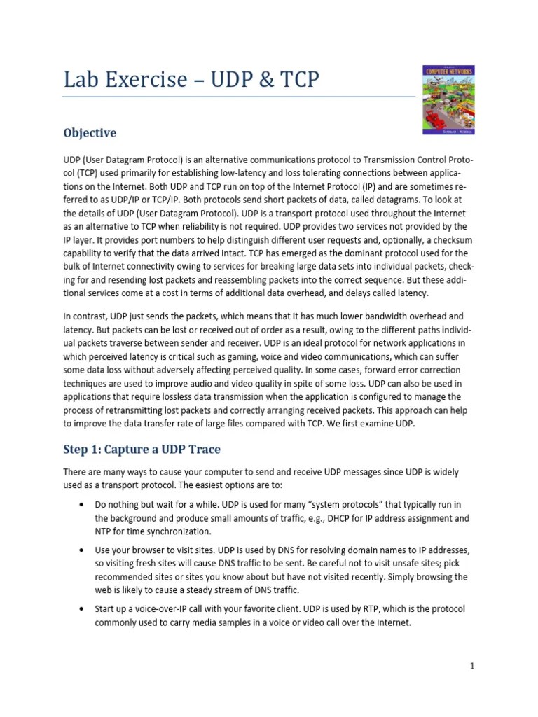 Tcp&Udp Explaining | PDF | Transmission Control Protocol | Internet Protocols