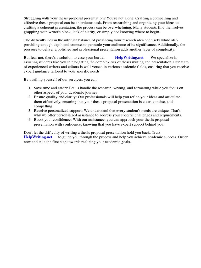 Thesis Proposal Presentation Example | PDF | Thesis | Microsoft Power Point