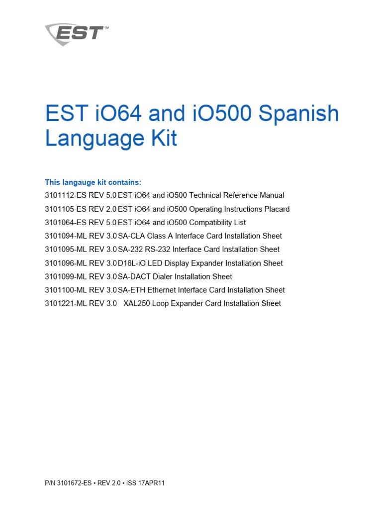 Manual Tecnico IO64 And IO500 Spanish Language Kit | PDF | Relé ...