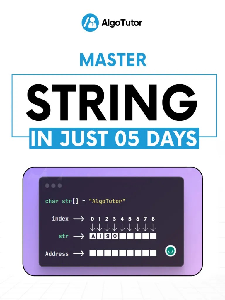 Mastering Strings In Just 5 Days | PDF | String (Computer Science ...
