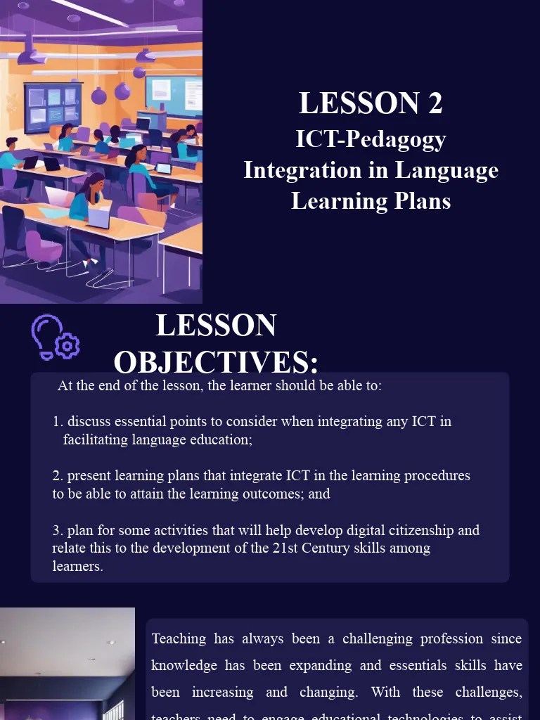ICT-Pedagogy Integration In Language Learning Plans | PDF | Educational Technology | Pedagogy