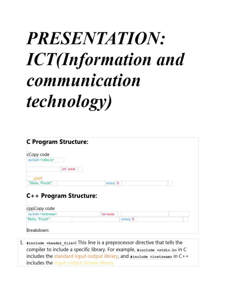Presentation On Components Of Programming-1 | PDF