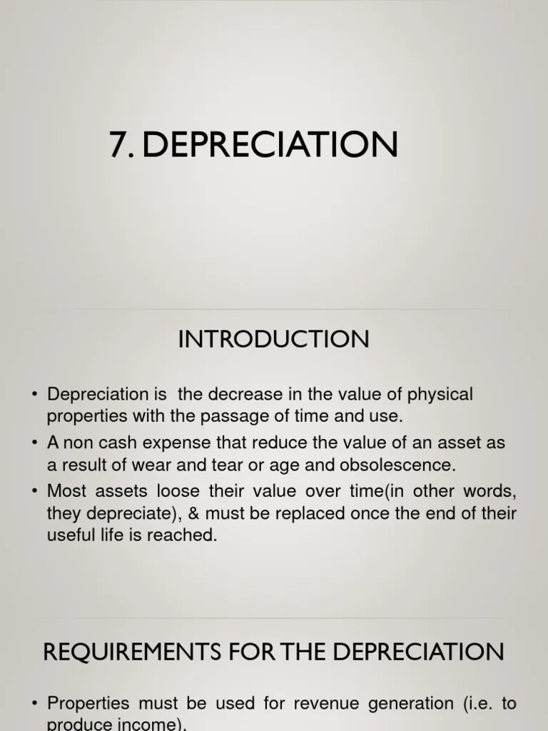 Depreciation | PDF | Depreciation | Book Value
