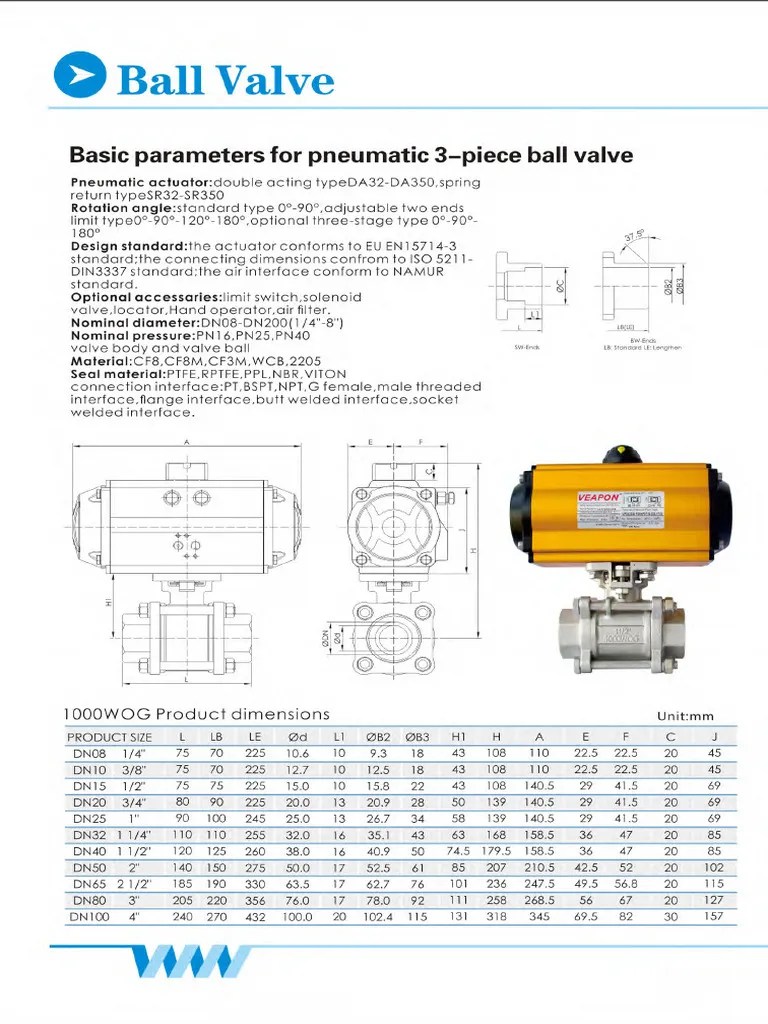 Pneumatic Valve Catalogue 11 | PDF