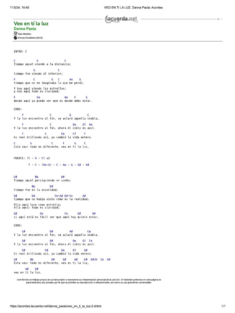 Veo En Ti La Luz | PDF