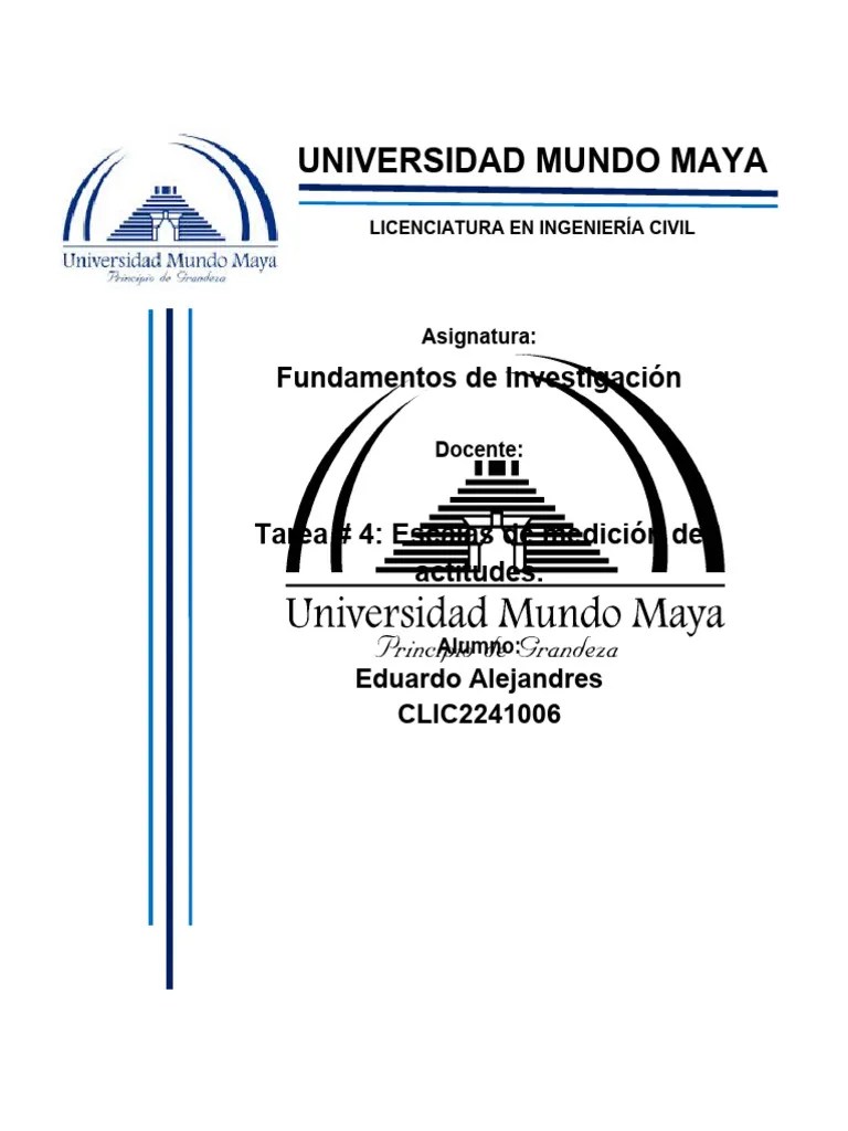 Escalas De Medición De Actitudes. | PDF | Medición | Escala Likert