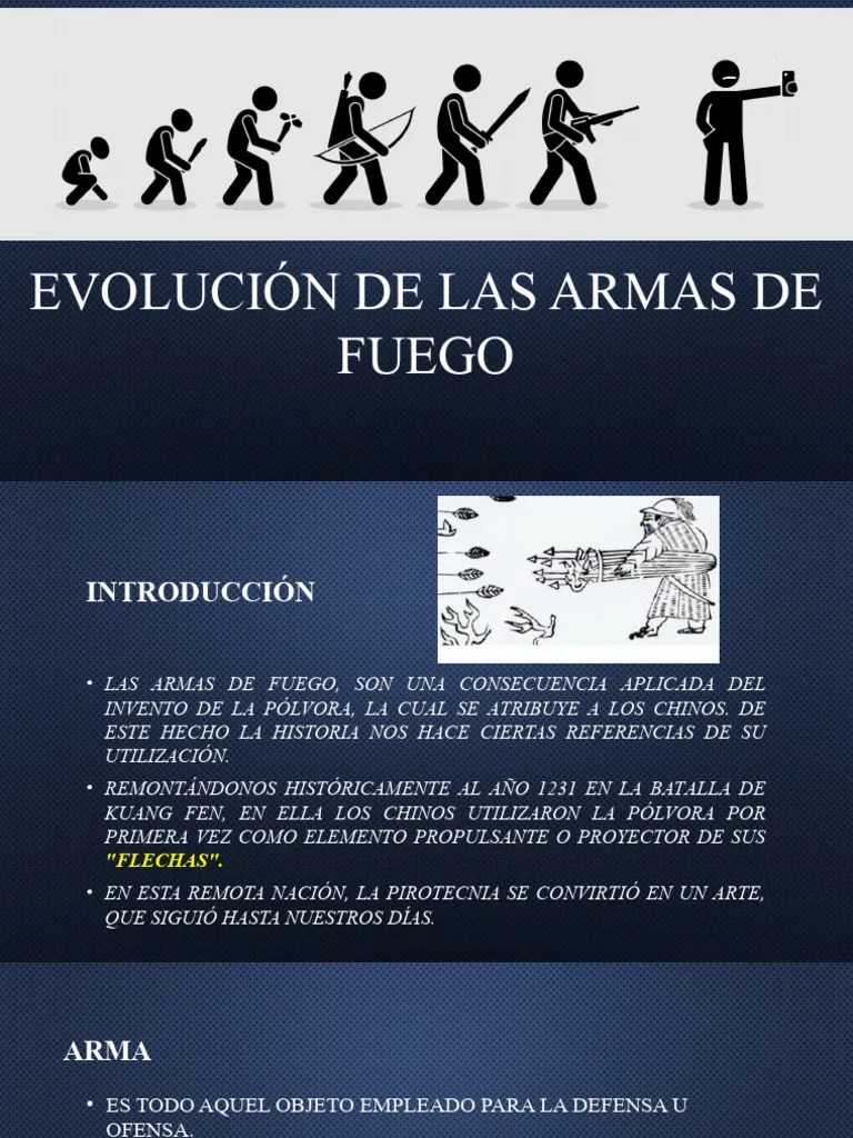 Evolución De Las Armas De Fuego | PDF | Proyectiles | Armas De Fuego