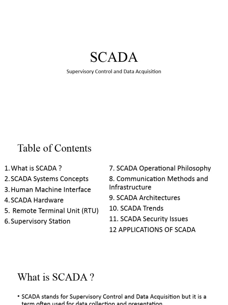 SCADA | PDF | Scada | Programmable Logic Controller
