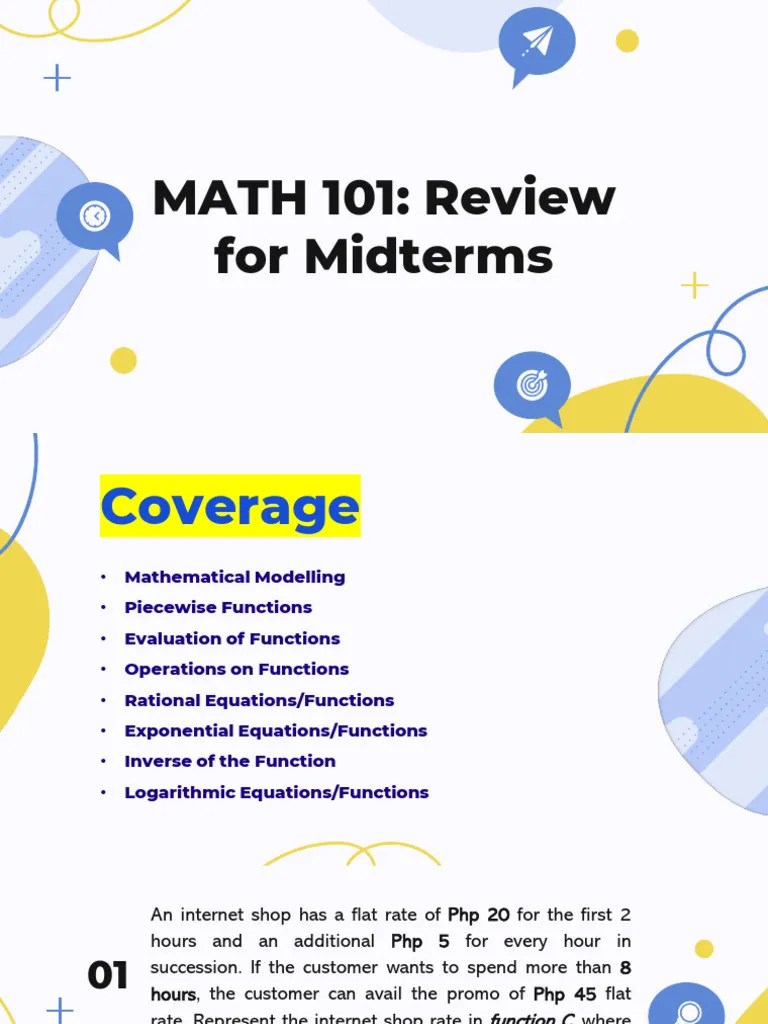 Math 101 - Midterm Reviewer | PDF