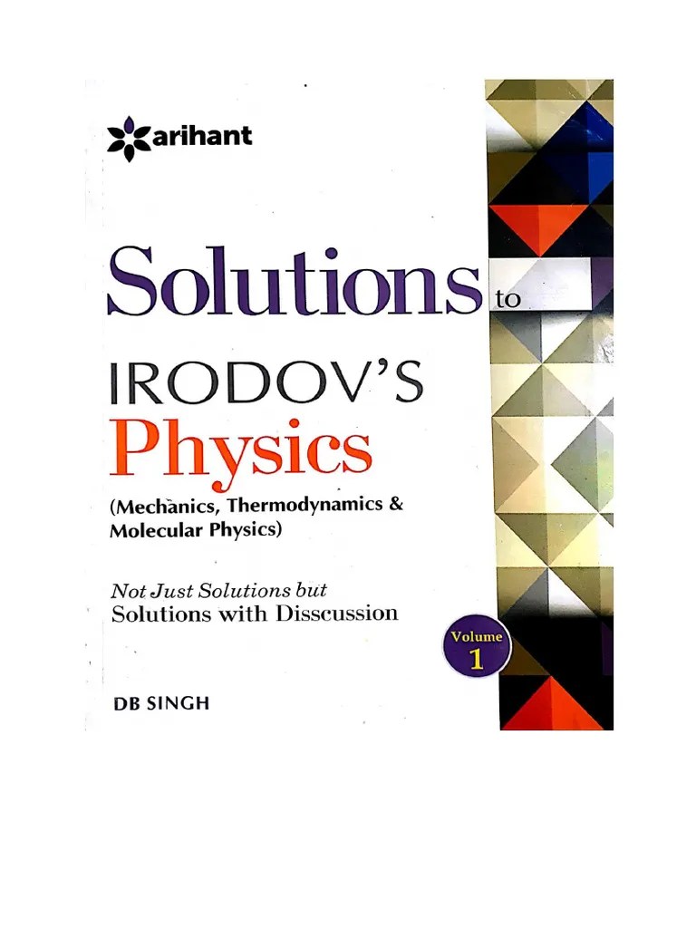 (Irodov Solutions For IIT JEE Physics Olympiad) D B Singh Arihant - Mechanics Upto Page 209 Laws ...