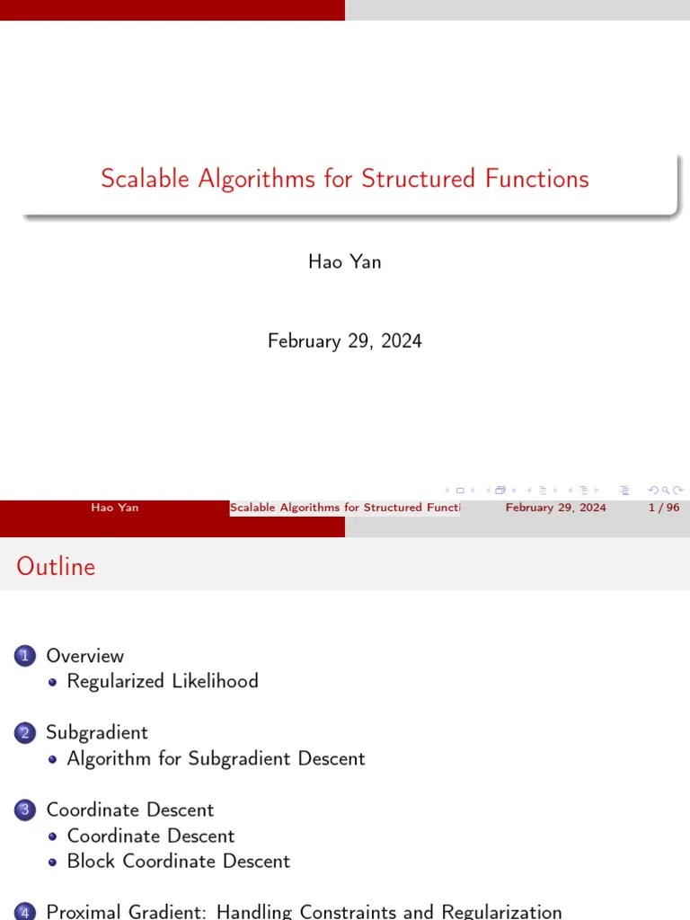 2024-02-19-Scalable Algorithms For Structured Functions | PDF