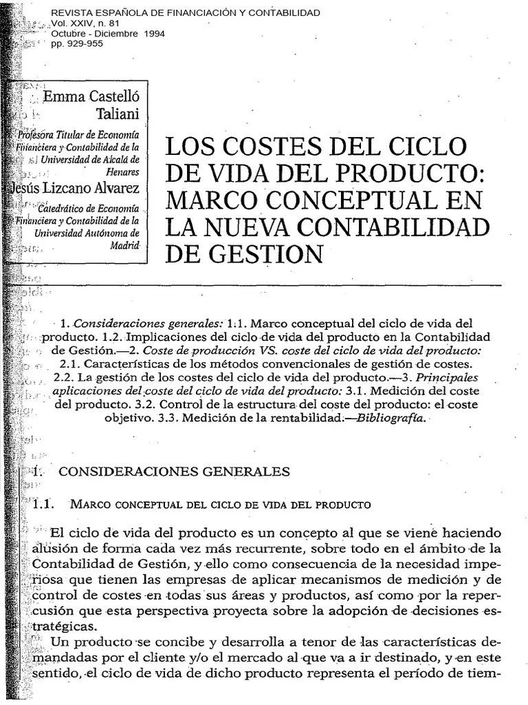 Contabilidad De Costos | PDF | Contabilidad De Gestión | Business
