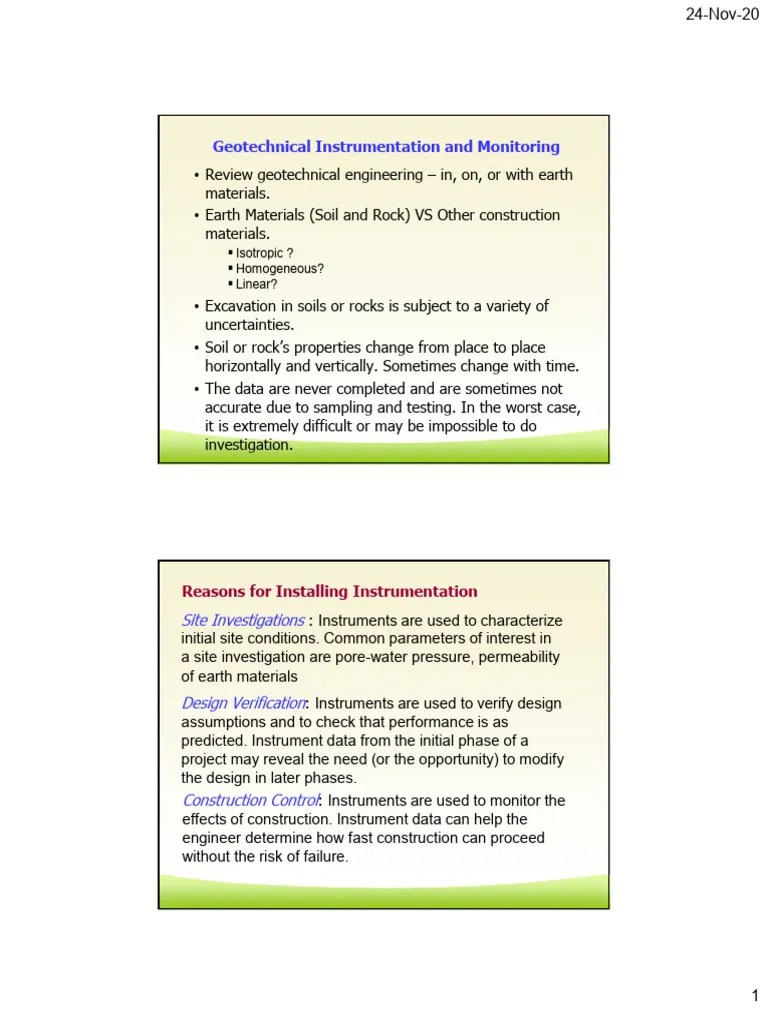 CH18 Geotech Instrument | PDF | Geotechnical Engineering | Civil Engineering