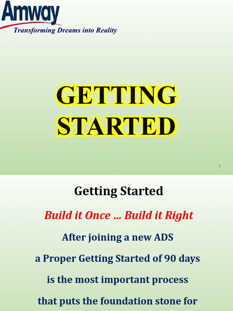 Getting Started | PDF