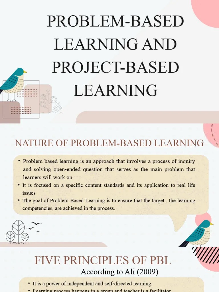 Lesson 2 Problem-Based Learning And Project Based Learning | PDF ...