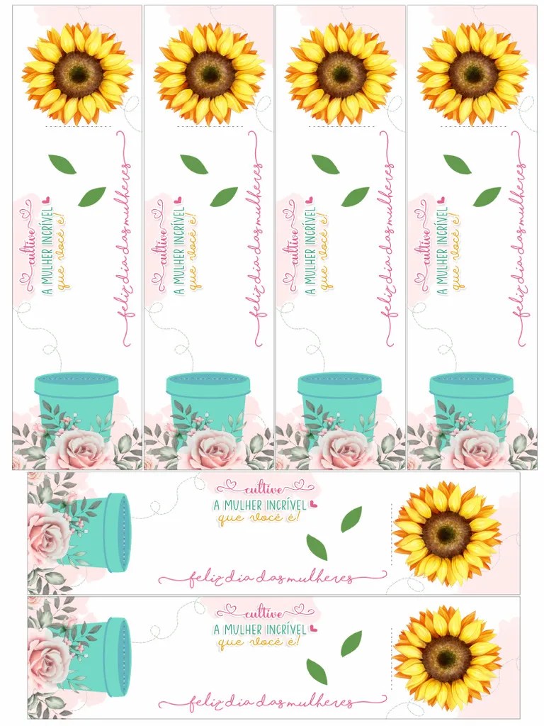 Card Lápis Dia Da Mulher 03 - Impressão A4 | PDF