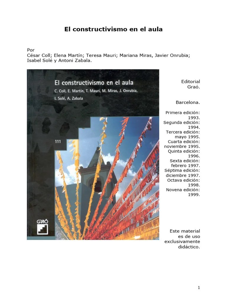 El_constructivismo_en_el_aula | PDF