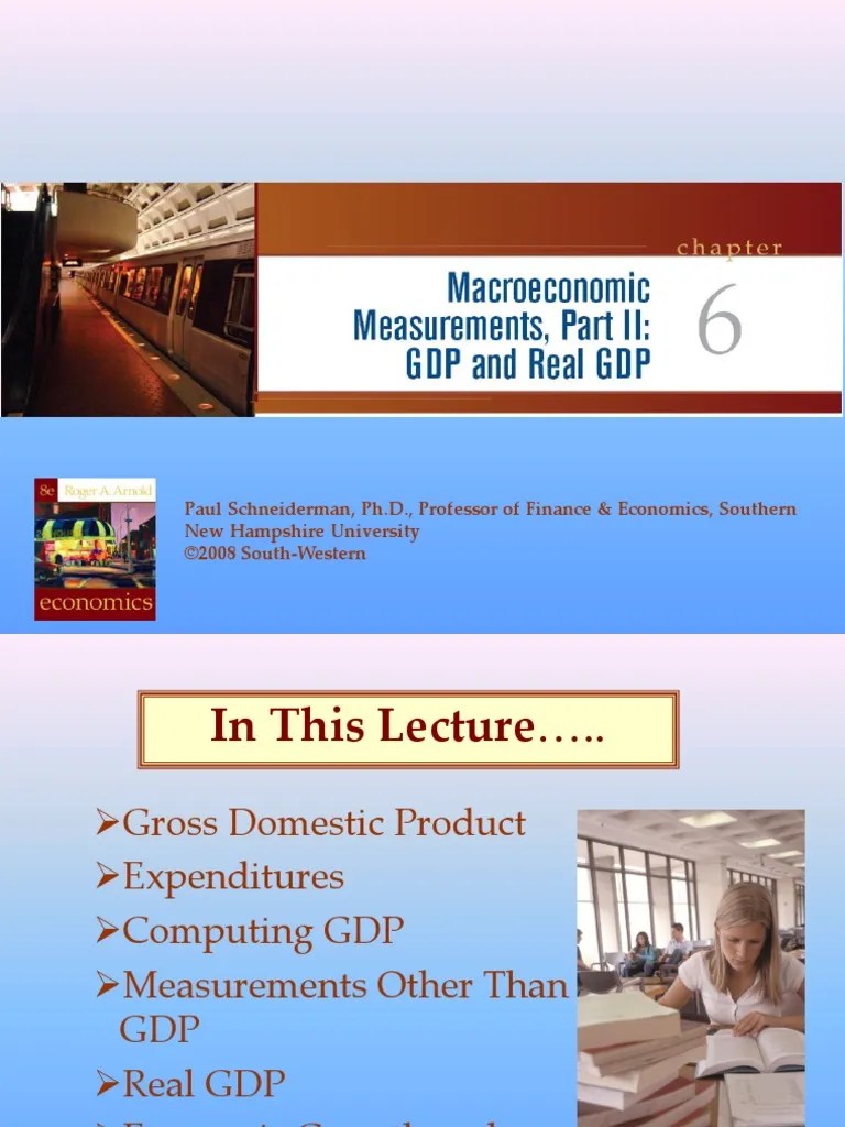 Macroeconomics Chapter 6:GDP And Real GDP | PDF | Gross Domestic Product | Measures Of National ...