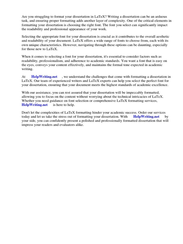 Latex Dissertation Font | PDF | Typefaces | Te X