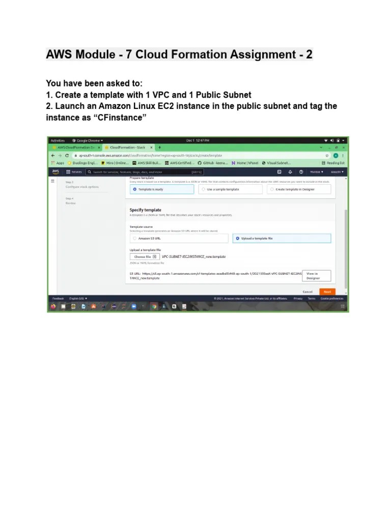 AWS Module - 7 Cloud Formation Assignment - 2 | PDF | Art | Computers