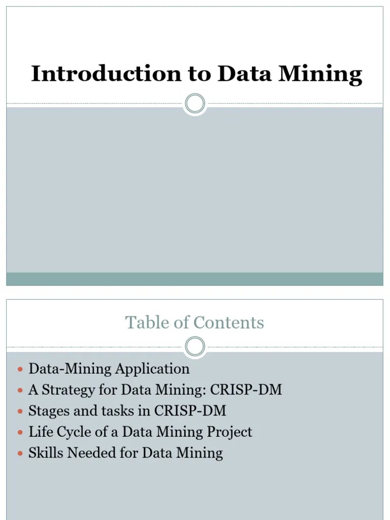 Intorduction To Data Mining | Download Free PDF | Data Mining | Data