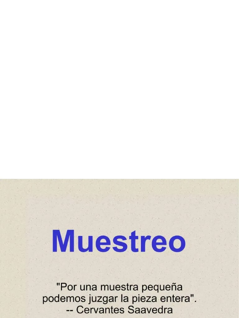 Introducción Al Muestreo | PDF