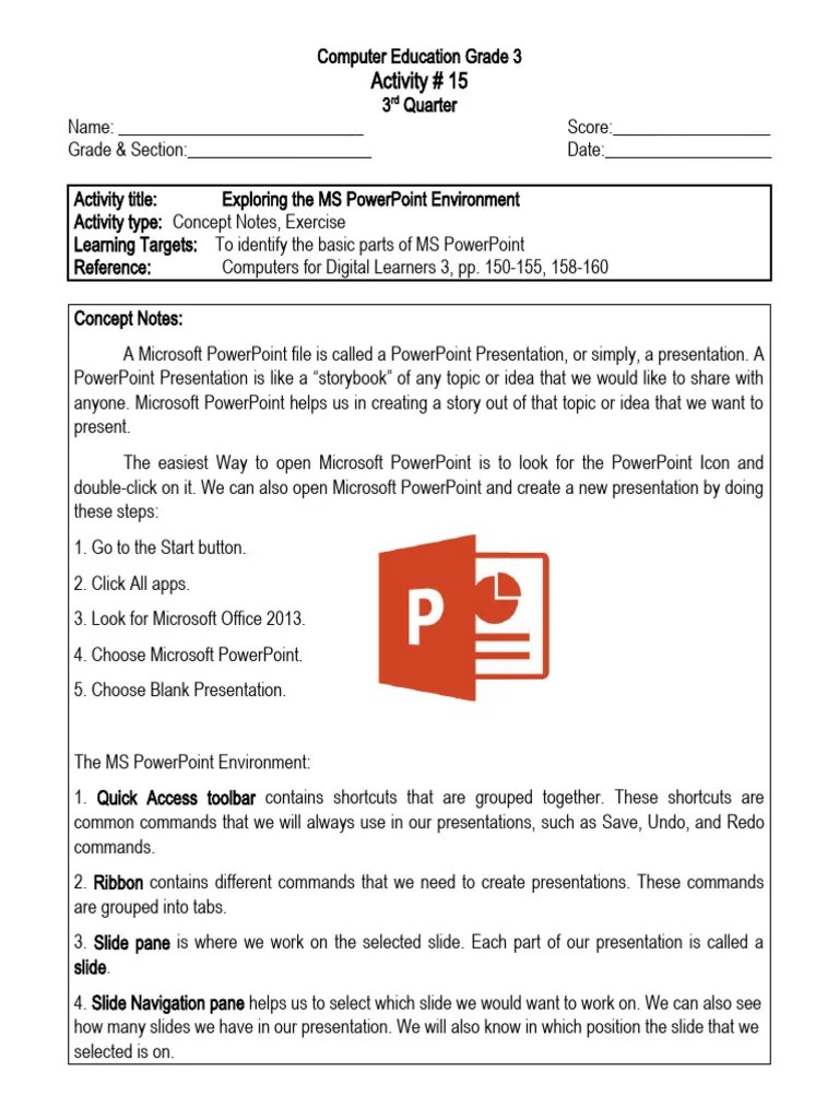 G3 - Las - 3 | PDF | Microsoft Power Point | Software