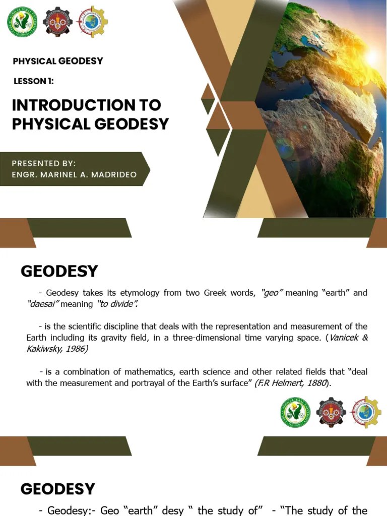 Lesson 1 Introduction To Physical Geodesy 1 | PDF | Geodesy | Applied ...