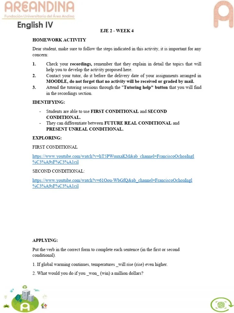 English 4 - EJE 2 - Week 4 | PDF