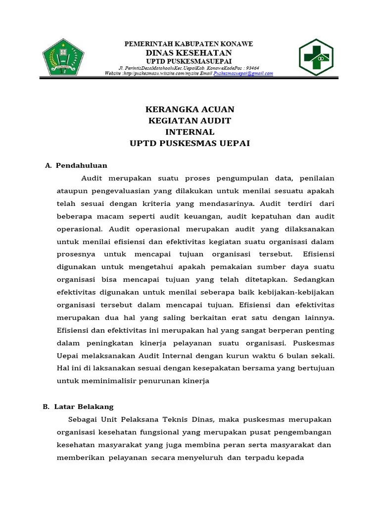KAK AUDIT INTERNAL Uepai | PDF