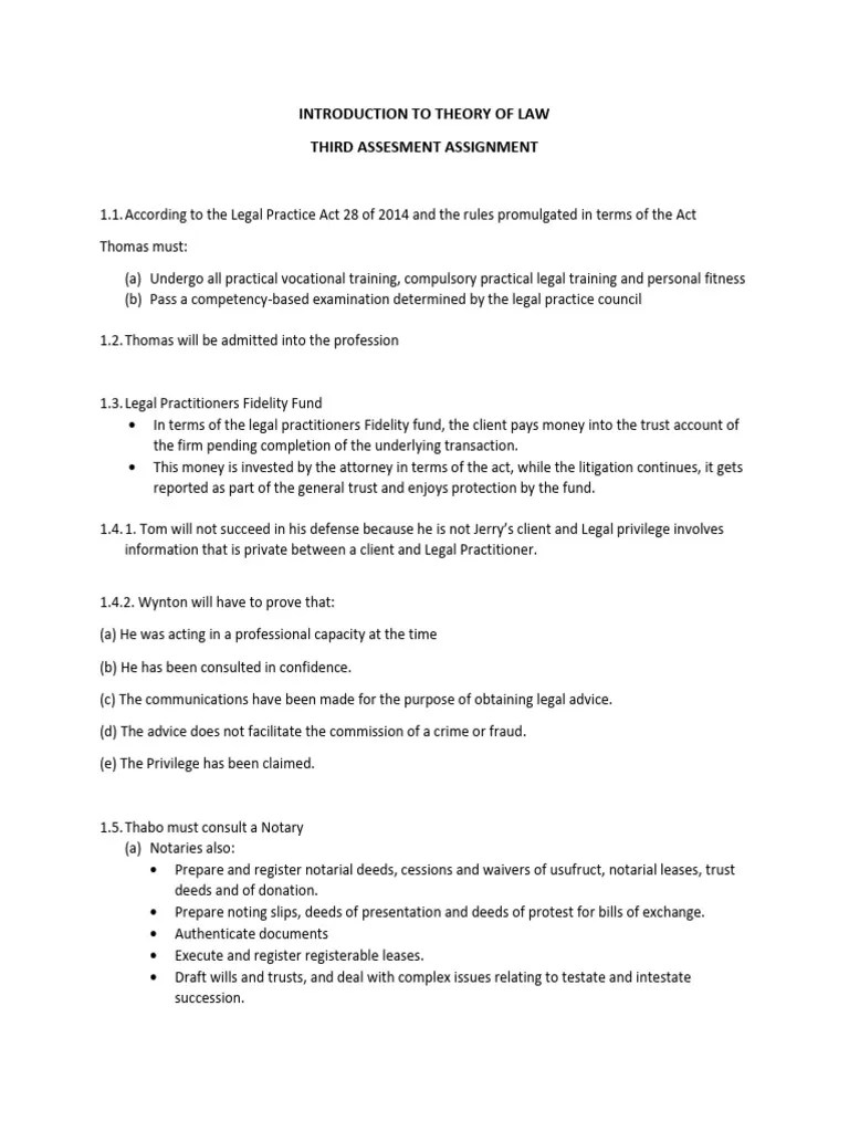 Introduction To Theory Of Law | PDF | Lawyer | Advocate