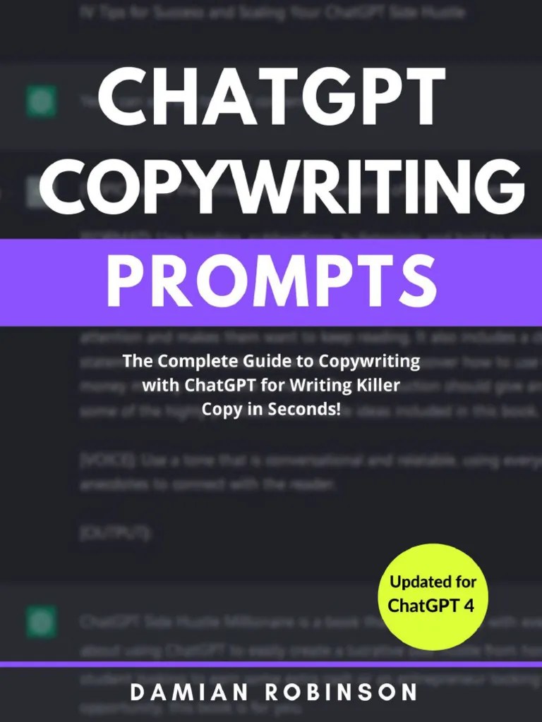 ChatGPT Copywriting Prompts - The Complete Guide To Copywriting With ...