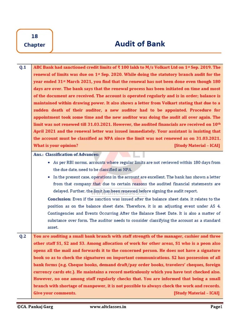 Bank | PDF | Audit | Banks