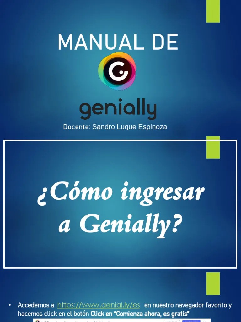 Manual De Genially | PDF | Ventana (informática) | Informática