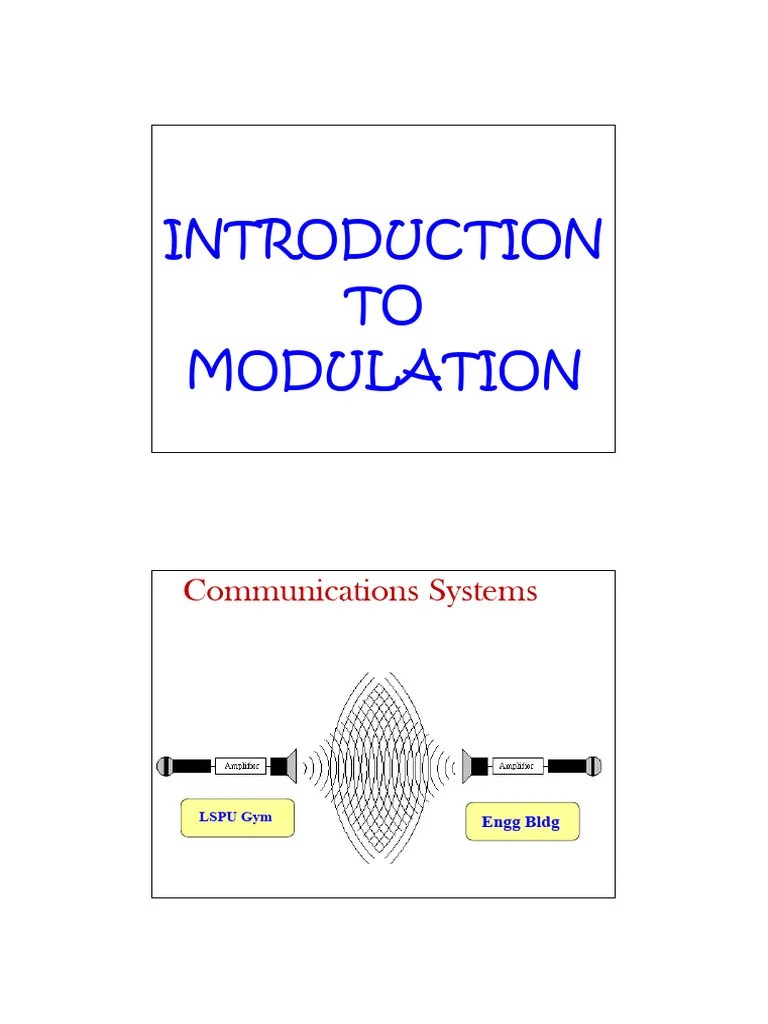 Handout 5-Part1-Modulation-Intro AM | PDF | Modulation | Frequency Modulation