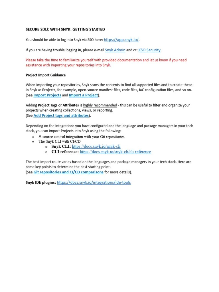 Getting Started With Snyk | PDF