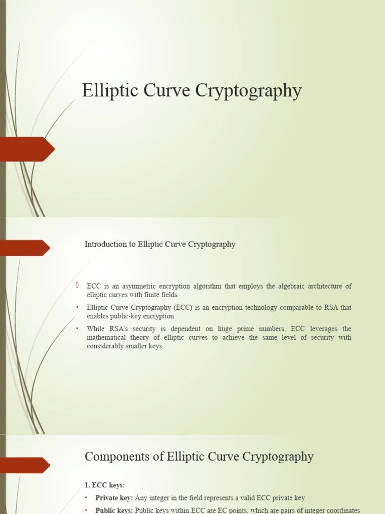 Elliptic Curve Cryptography | PDF | Cryptography | Public Key Cryptography