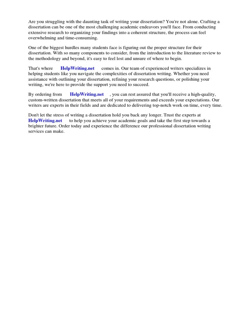 Dissertation Structure Plymouth | PDF | Thesis | Apa Style