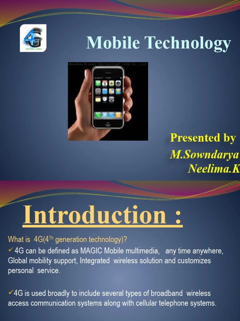 4G Mobile Technology | PDF | Computer Network | 4 G