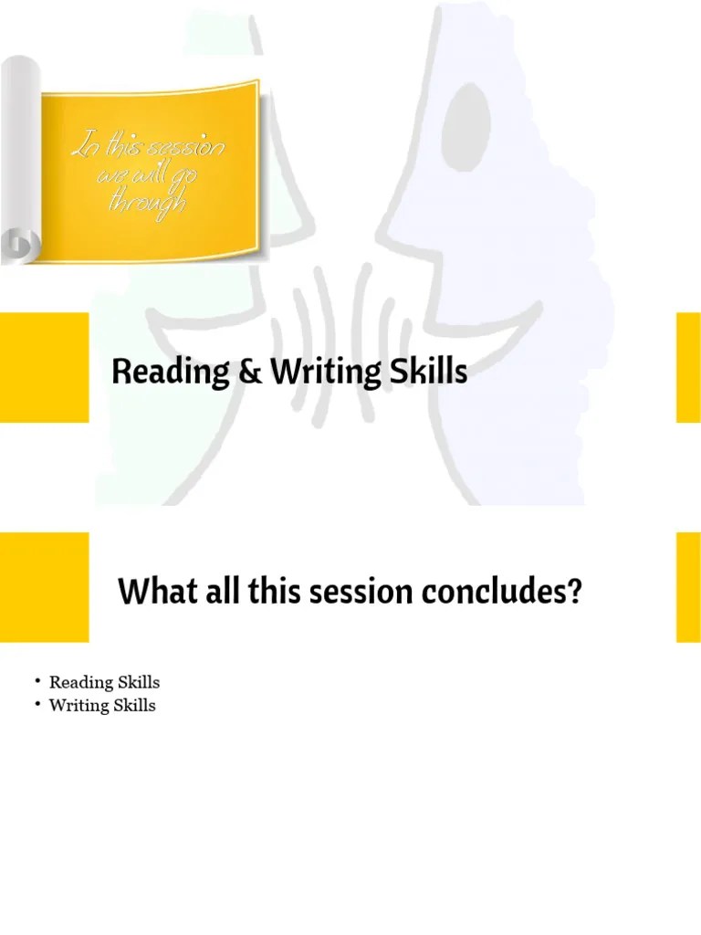 02 - Reading & Writing Skills | PDF | Résumé | Speed Reading