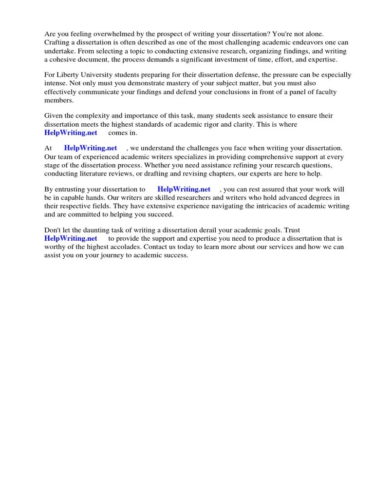 Liberty University Dissertation Defense | PDF | Thesis | Doctor Of ...