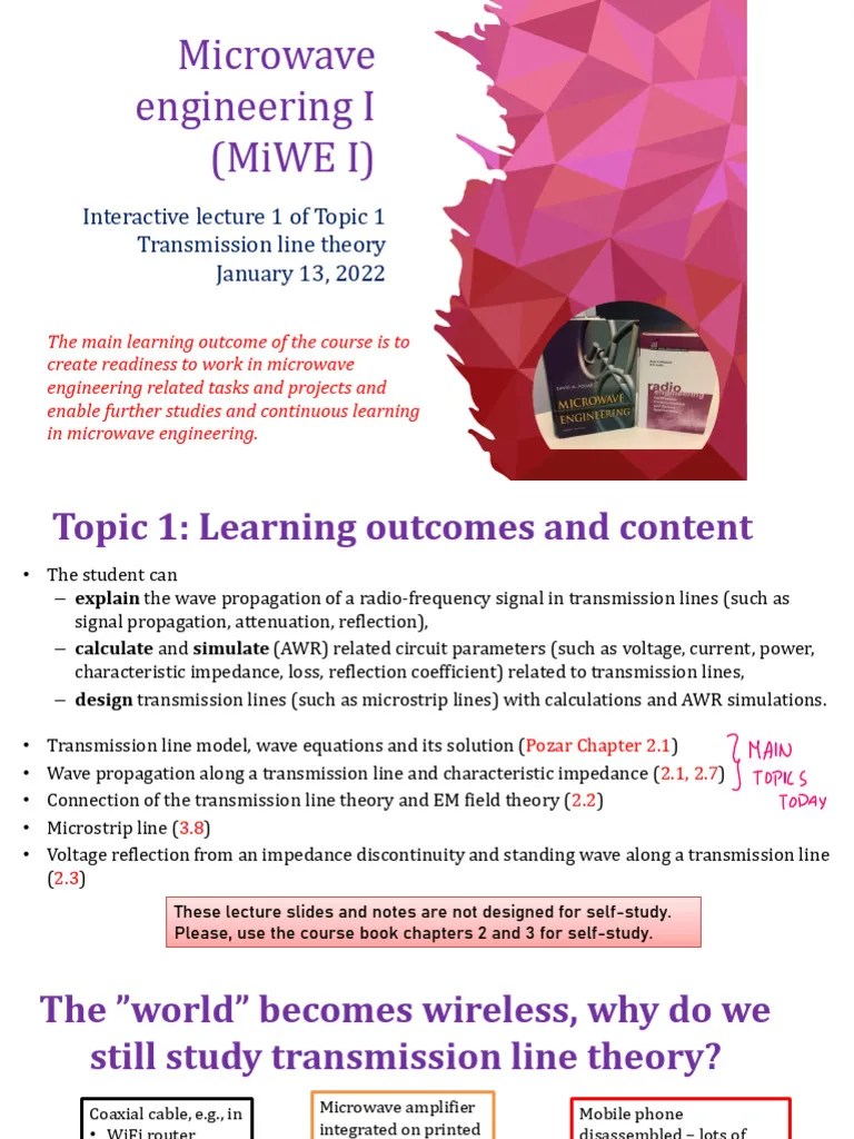 Interactive Lecture 1 Topic 1 | PDF | Transmission Line | Electrical ...