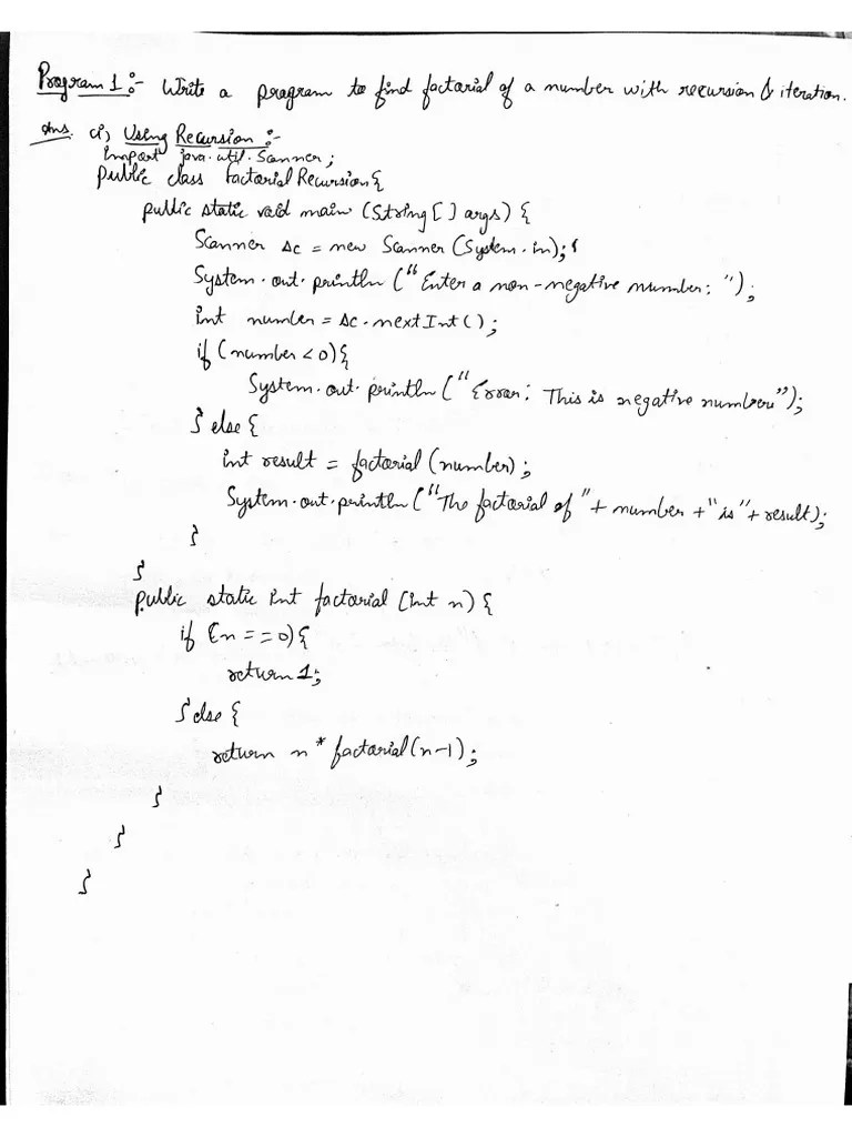 Complete Java Practical Work On A4 | PDF