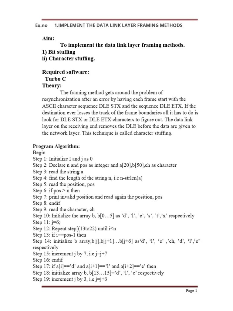 Lab Manual In CN Lab 2021 | PDF | Transmission Control Protocol ...