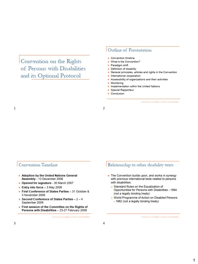 Convention On The Rights Of Persons With Disabilities | PDF ...