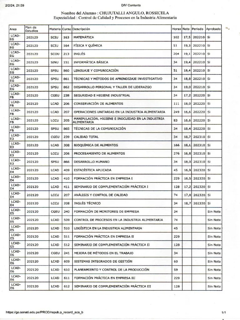 Malla Curricular 2024 | PDF
